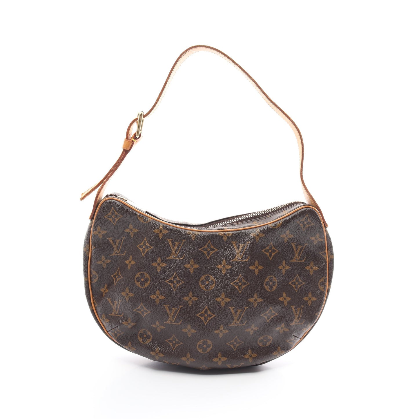 クロワッサンMM モノグラム ショルダーバッグ PVC レザー ブラウン ルイヴィトン バッグ LOUIS VUITTON