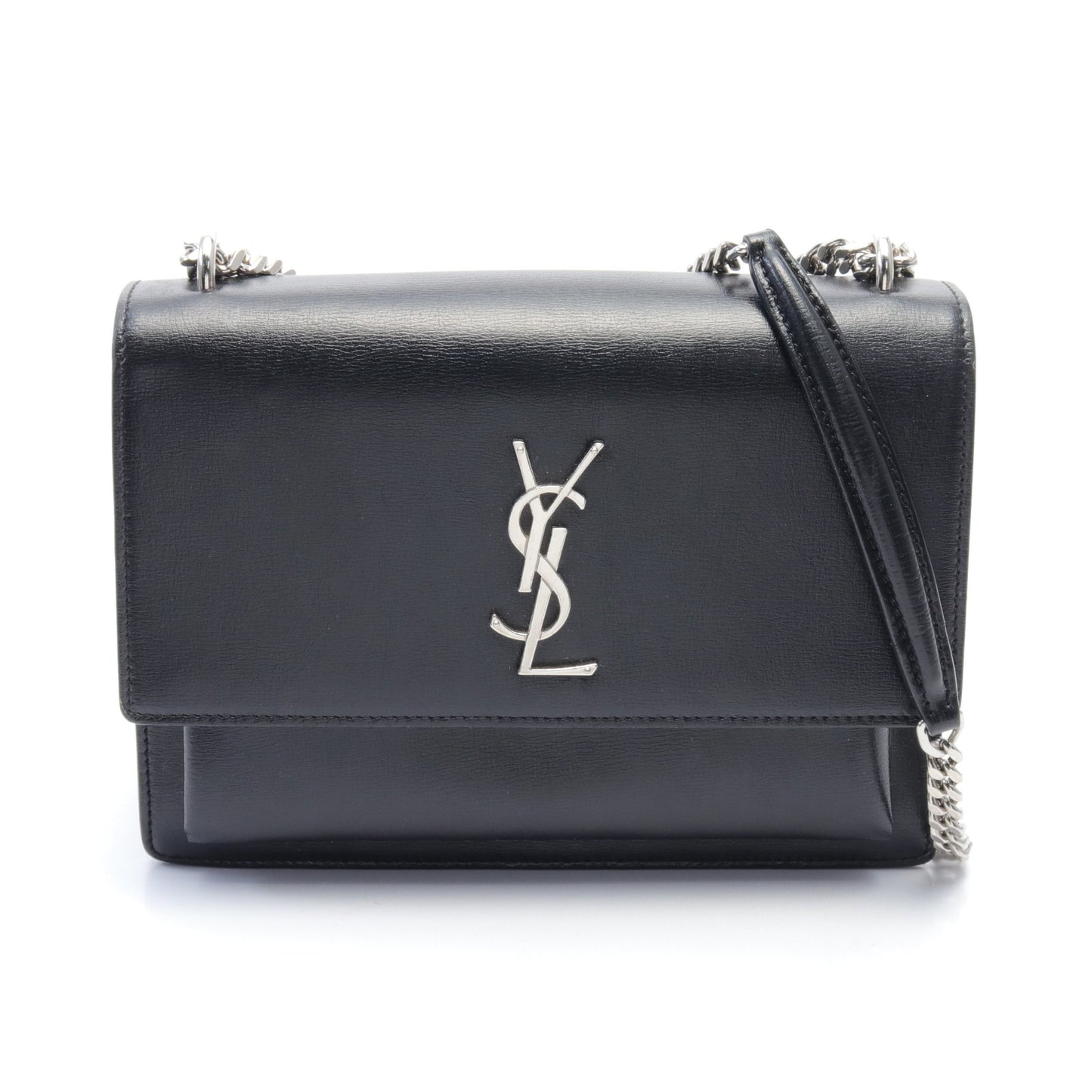 サンセット チェーンショルダーバッグ レザー ブラック サンローラン バッグ Saint Laurent