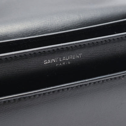 サンセット チェーンショルダーバッグ レザー ブラック サンローラン バッグ Saint Laurent