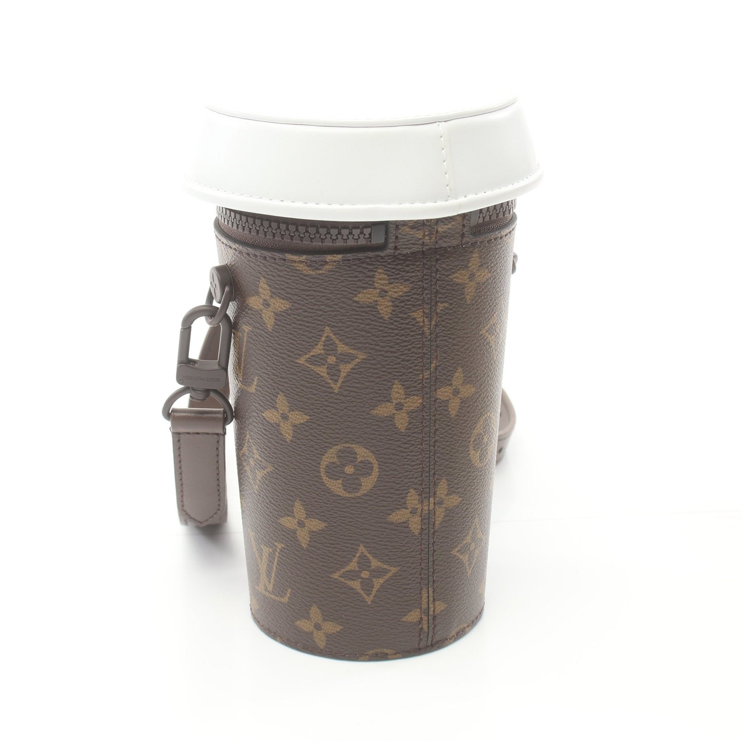 エブリデイLV コーヒーカップ ショルダーバッグ PVC レザー ブラウン ホワイト ルイヴィトン バッグ LOUIS VUITTON