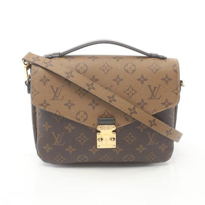 ポシェット メティス MM モノグラムリバース ハンドバッグ PVC レザー ブラウン ブラック 2WAY ルイヴィトン バッグ LOUIS VUITTON