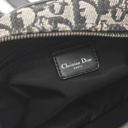 トロッター ハンドバッグ キャンバス レザー ネイビー ブラック クリスチャンディオール バッグ Christian Dior