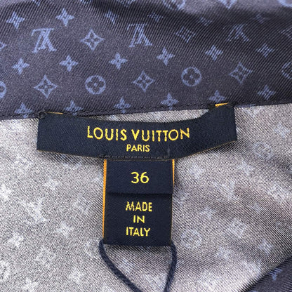 シャツ シャツ シルク ブルー ルイヴィトン トップス LOUIS VUITTON