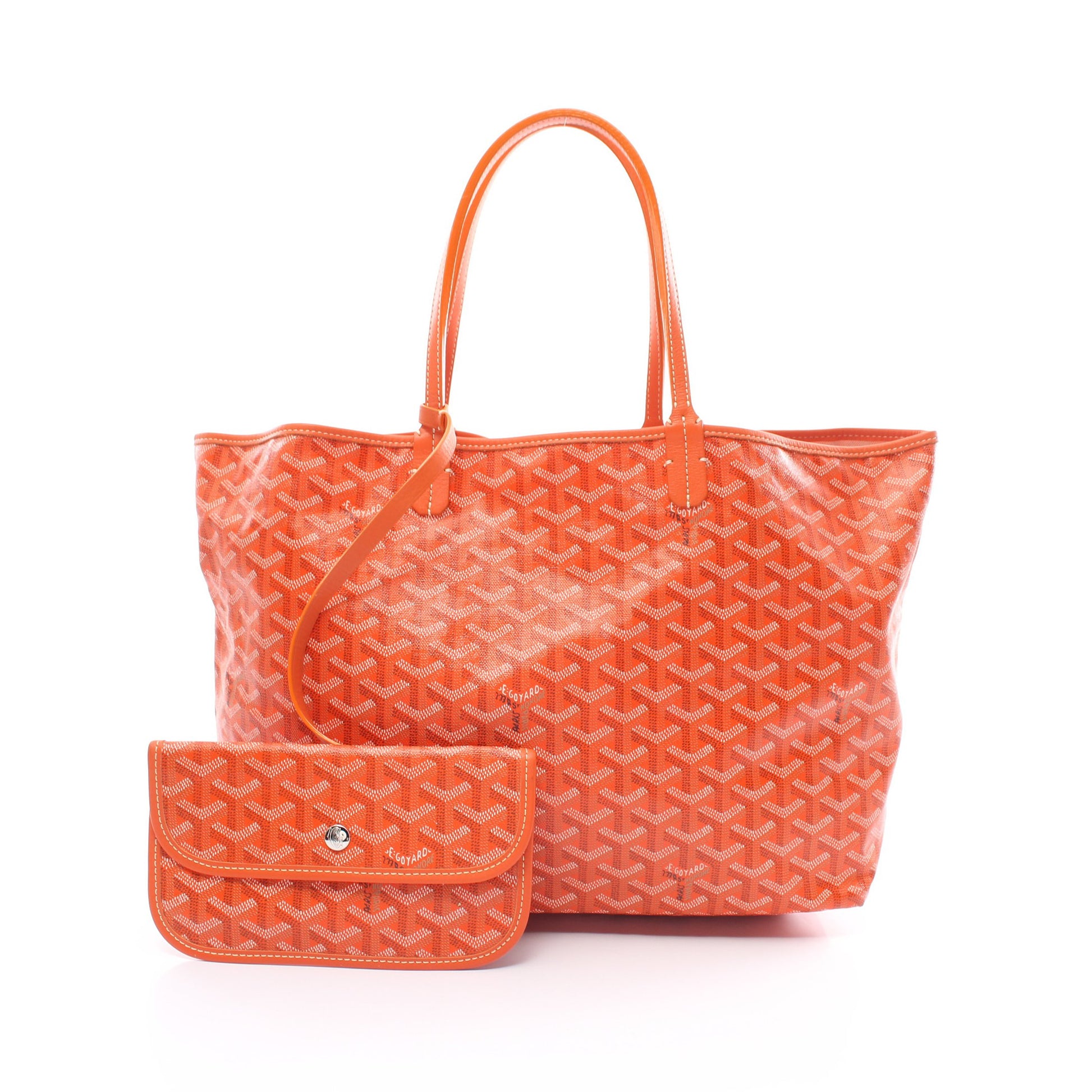 サンルイPM ハンドバッグ トートバッグ コーティングキャンバス レザー オレンジ ブラック ホワイト ゴヤール バッグ GOYARD