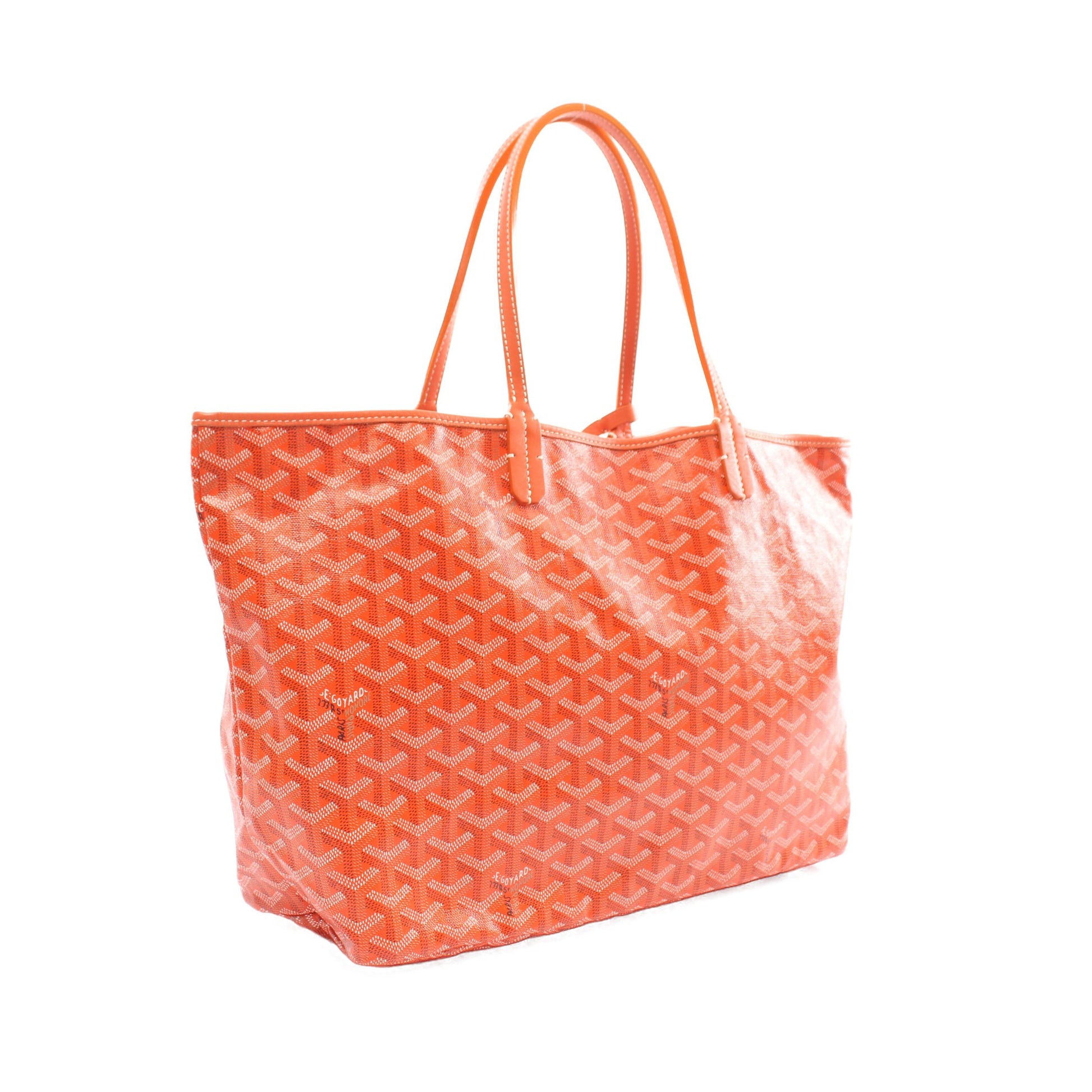 サンルイPM ハンドバッグ トートバッグ コーティングキャンバス レザー オレンジ ブラック ホワイト ゴヤール バッグ GOYARD