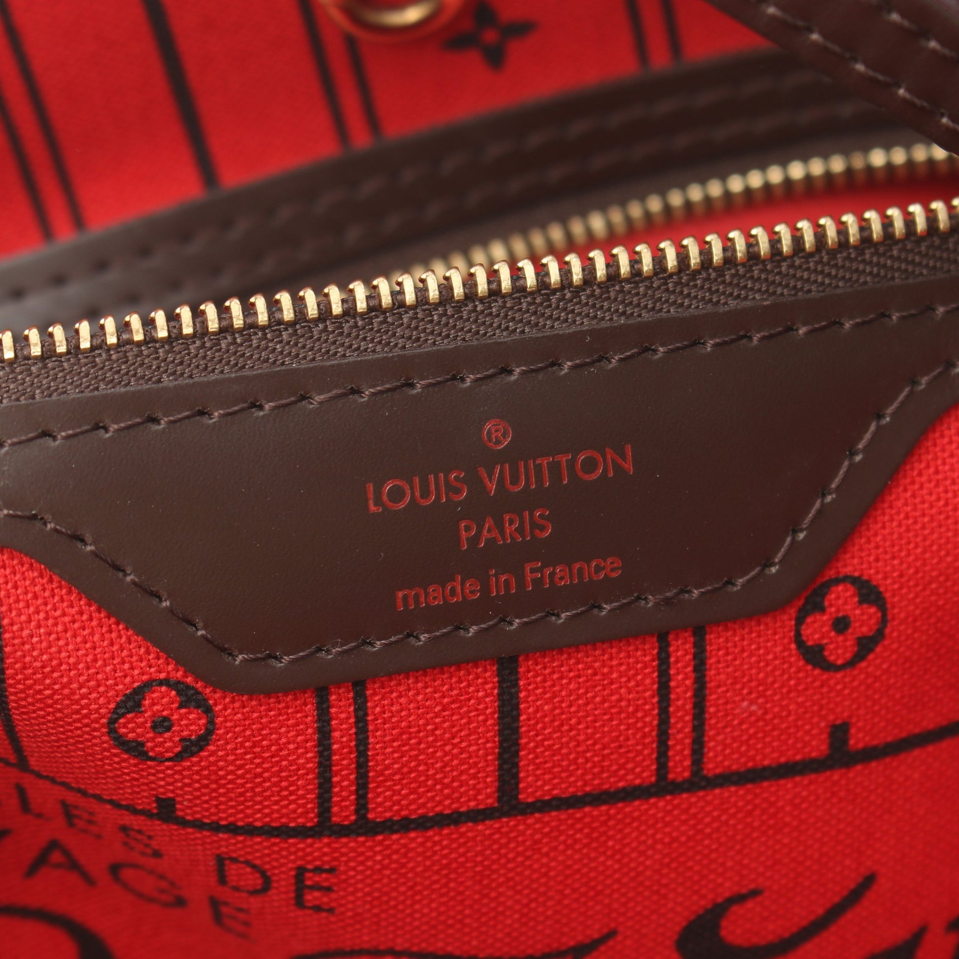 ネヴァーフルMM ダミエエベヌ ショルダーバッグ トートバッグ PVC レザー ブラウン ルイヴィトン バッグ LOUIS VUITTON