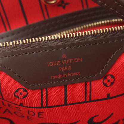 ネヴァーフルMM ダミエエベヌ ショルダーバッグ トートバッグ PVC レザー ブラウン ルイヴィトン バッグ LOUIS VUITTON