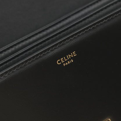 ティーン トリオンフ バッグ ショルダーバッグ レザー ブラック セリーヌ バッグ CELINE