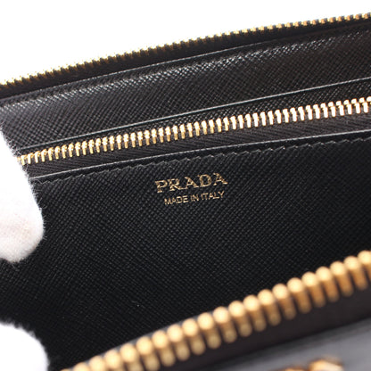 ラウンドファスナー長財布 サフィアーノレザー ブラック プラダ 財布・小物 PRADA