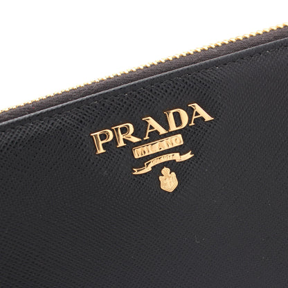 ラウンドファスナー長財布 サフィアーノレザー ブラック プラダ 財布・小物 PRADA