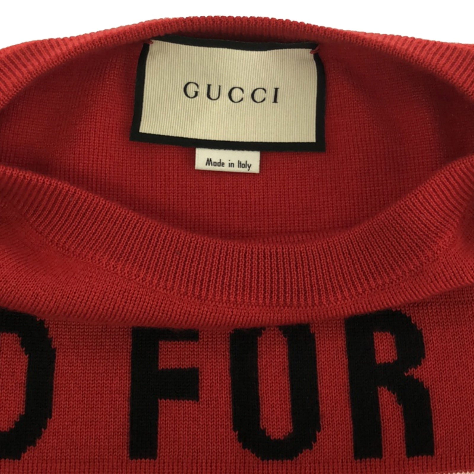 ニット ニット カシミヤ レッド グッチ トップス GUCCI