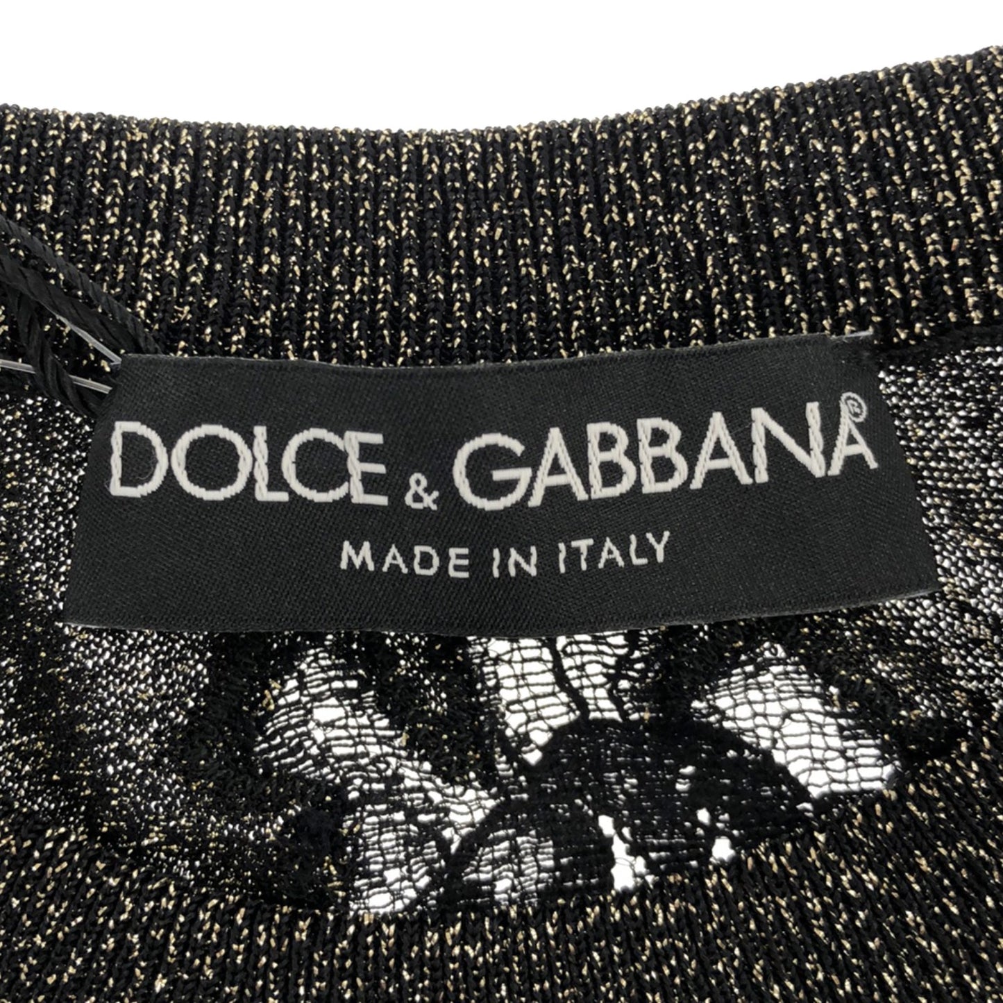 ニットセーター ニット レーヨン ブラック ドルチェアンドガッバーナ トップス DOLCE&GABBANA