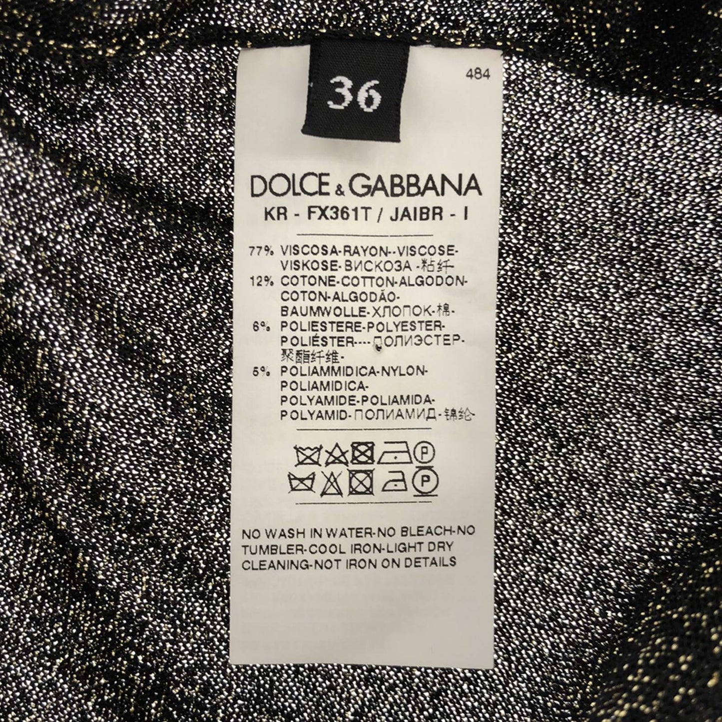 ニットセーター ニット レーヨン ブラック ドルチェアンドガッバーナ トップス DOLCE&GABBANA