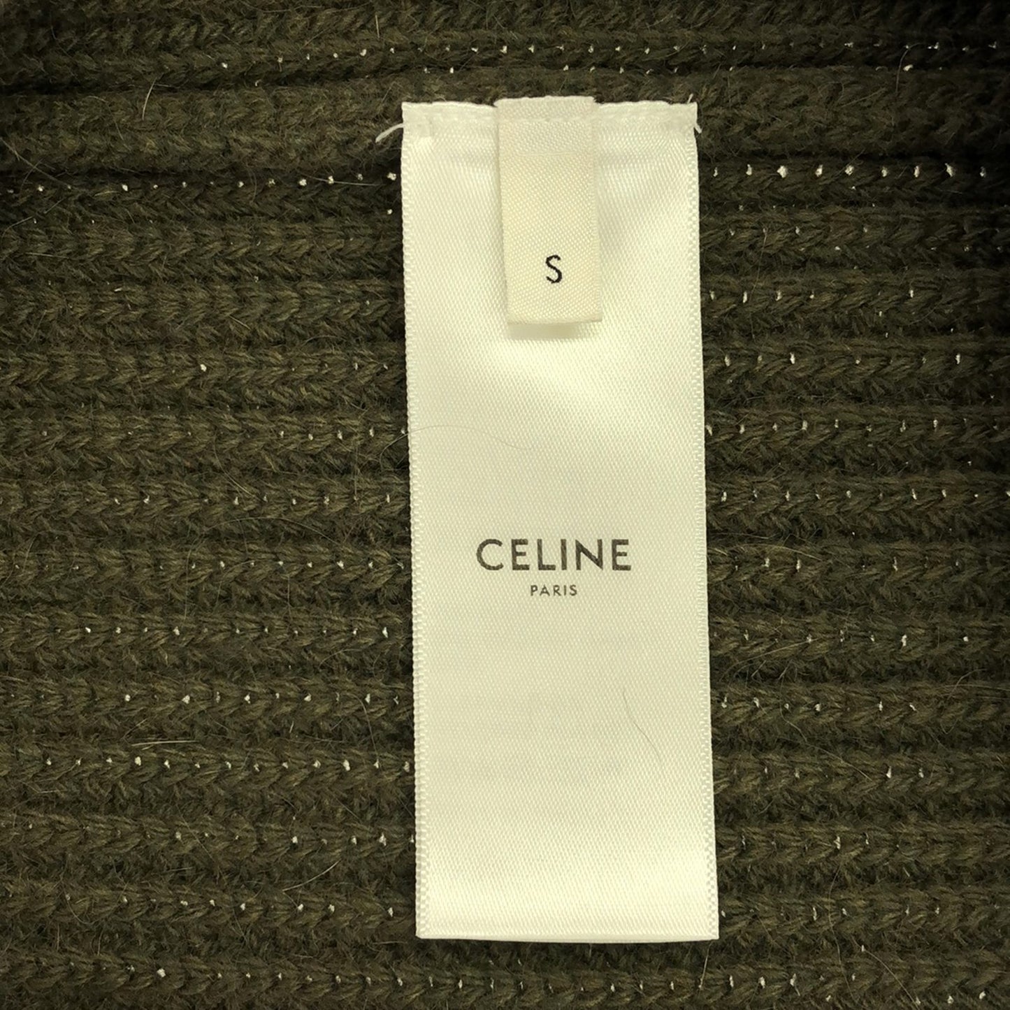 セーター セーター ウール カーキグリーン セリーヌ トップス CELINE