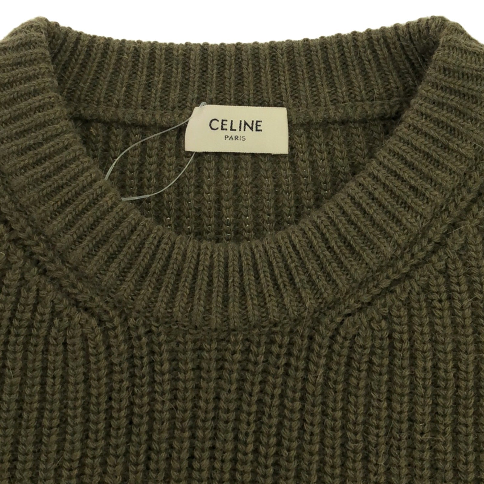 セーター セーター ウール カーキグリーン セリーヌ トップス CELINE