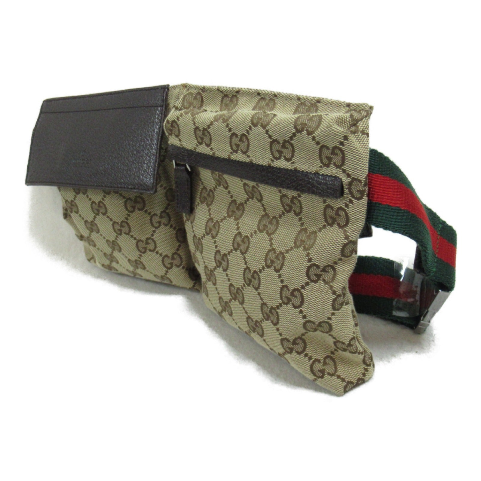 ウエストバッグ ボディバッグ GGキャンバス ベージュ ダークブラウン グッチ バッグ GUCCI