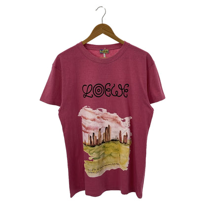 Tシャツ Tシャツ コットン ピンク ロエベ トップス LOEWE