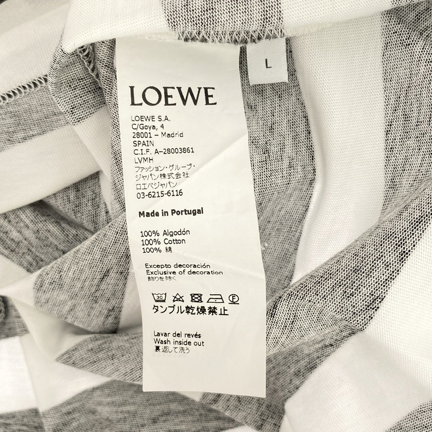 Tシャツ Tシャツ コットン ホワイト ロエベ トップス LOEWE