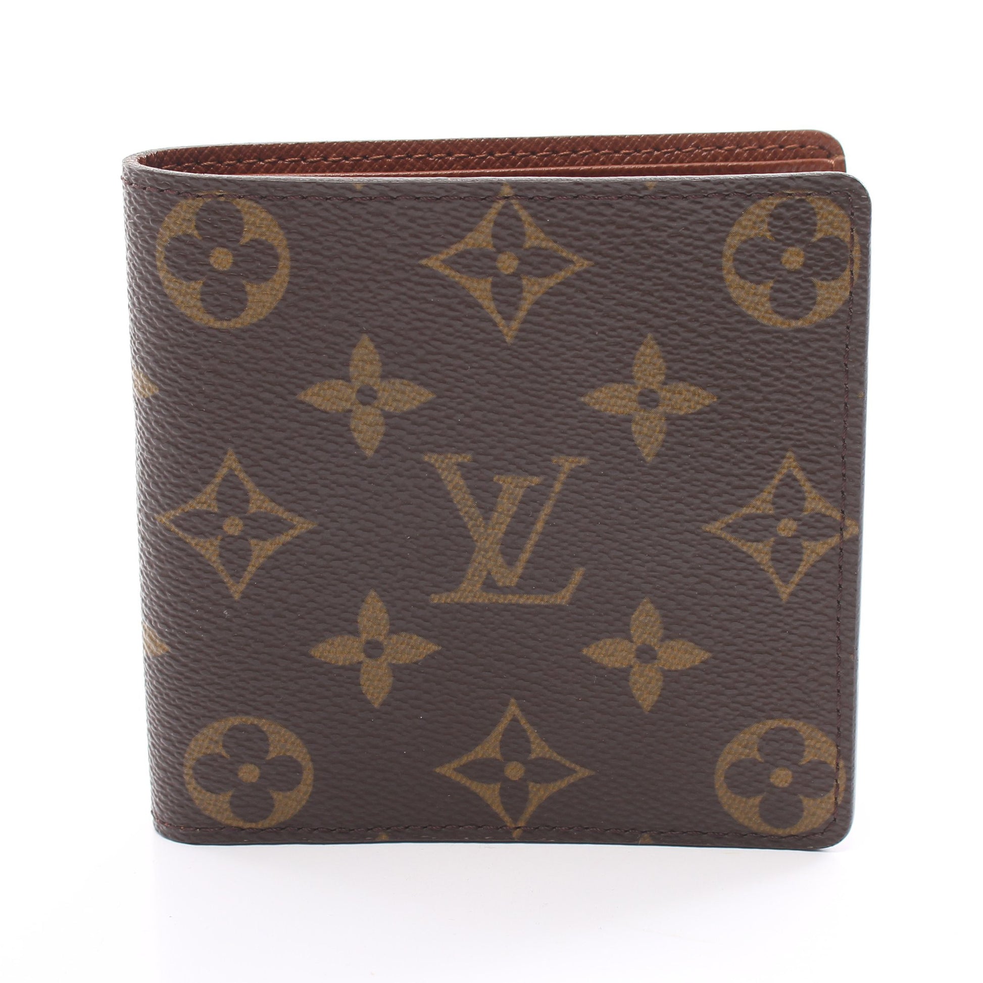 ポルト ビエ カルト クレディ モネ モノグラム 二つ折り財布 PVC ブラウン ルイヴィトン 財布・小物 LOUIS VUITTON