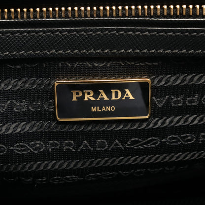 SAFFIANO LUX ガレリア ハンドバッグ サフィアーノレザー ブラック 2WAY プラダ バッグ PRADA