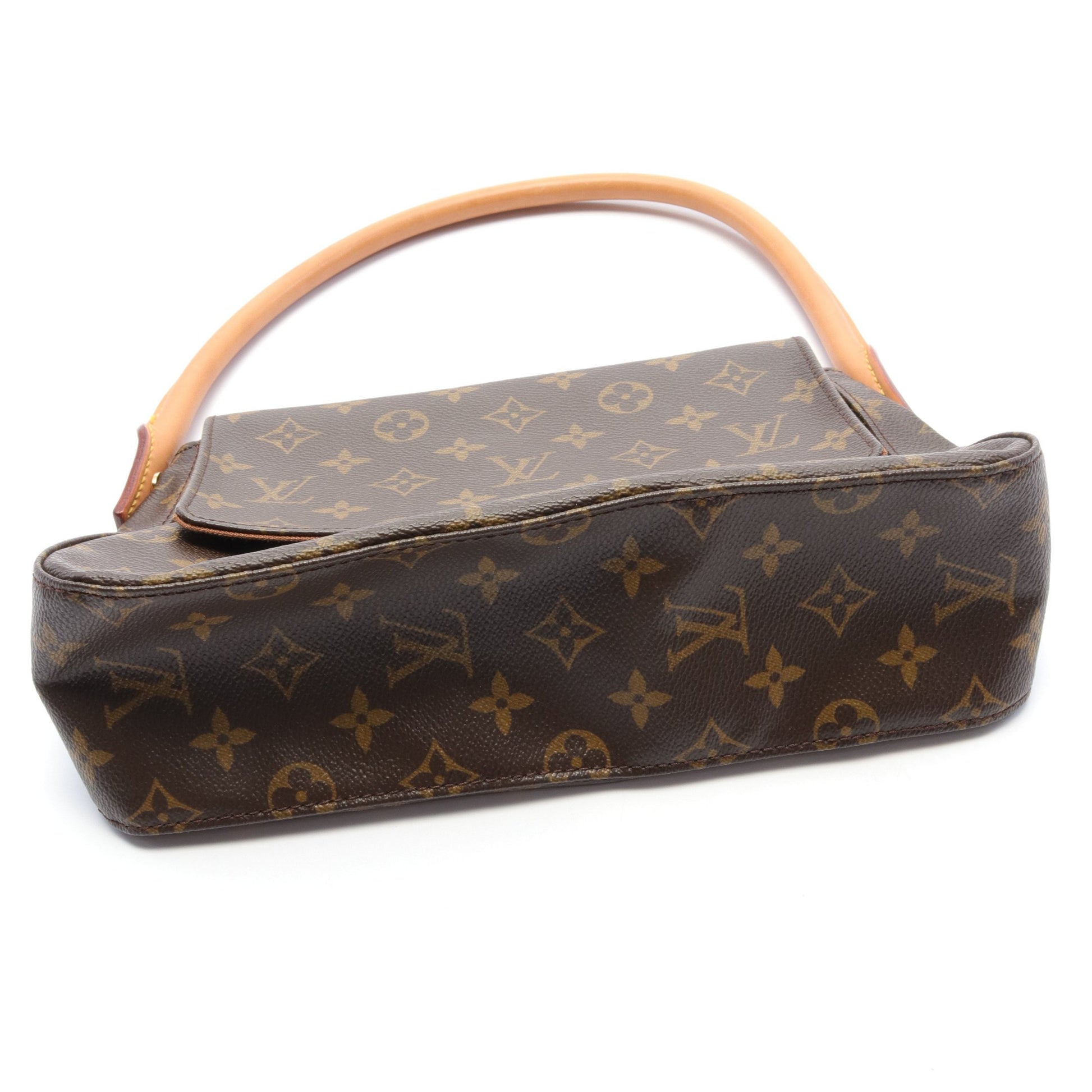 ミニルーピング モノグラム ハンドバッグ PVC レザー ブラウン ルイヴィトン バッグ LOUIS VUITTON