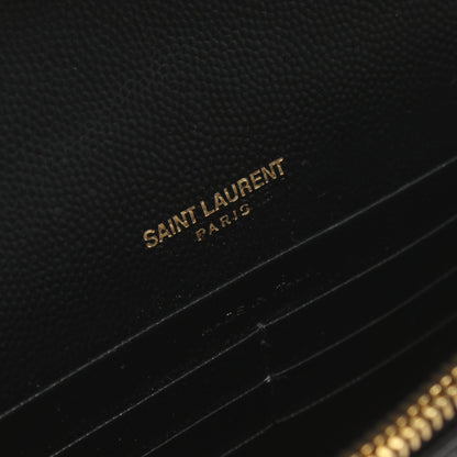 カサンドラ エンベロープ チェーンウォレット レザー ブラック イヴサンローラン バッグ YVES SAINT LAURENT