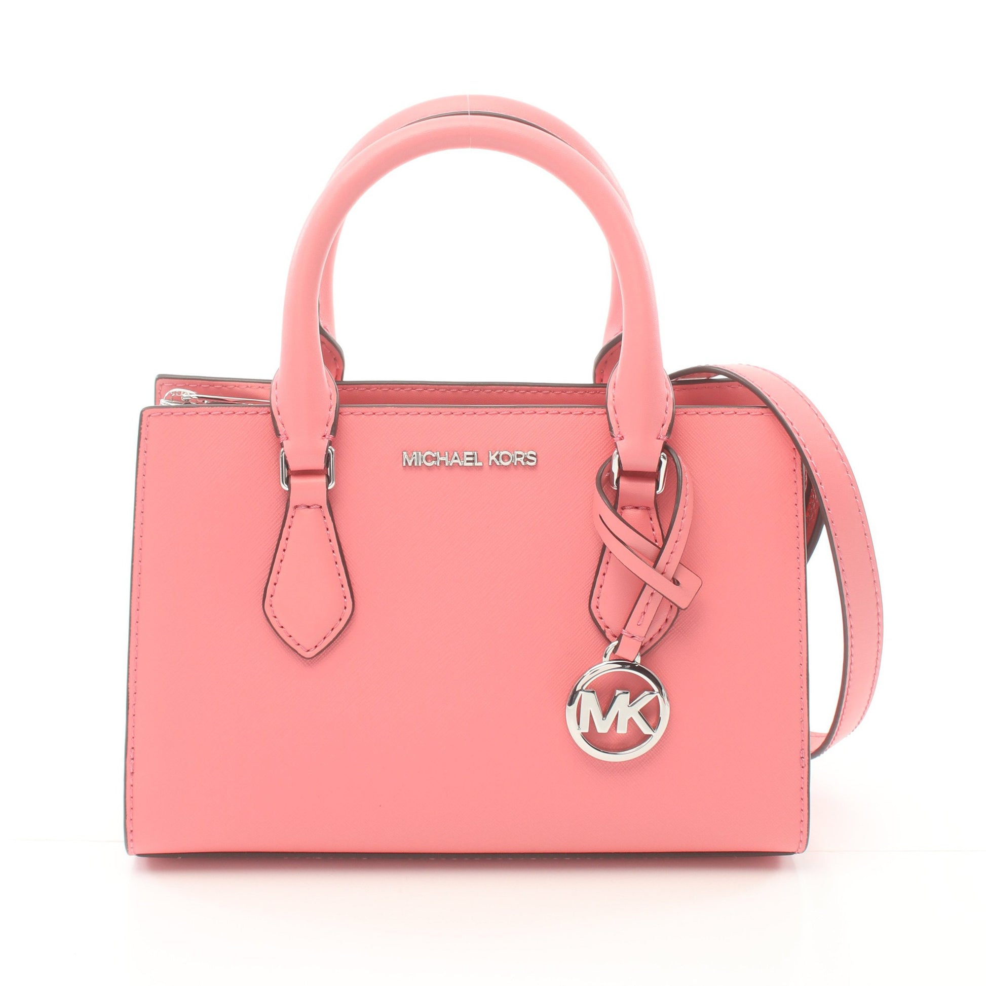 SHEILA シェイラ ハンドバッグ レザー コーラルピンク 2WAY マイケルコース バッグ MICHAEL KORS