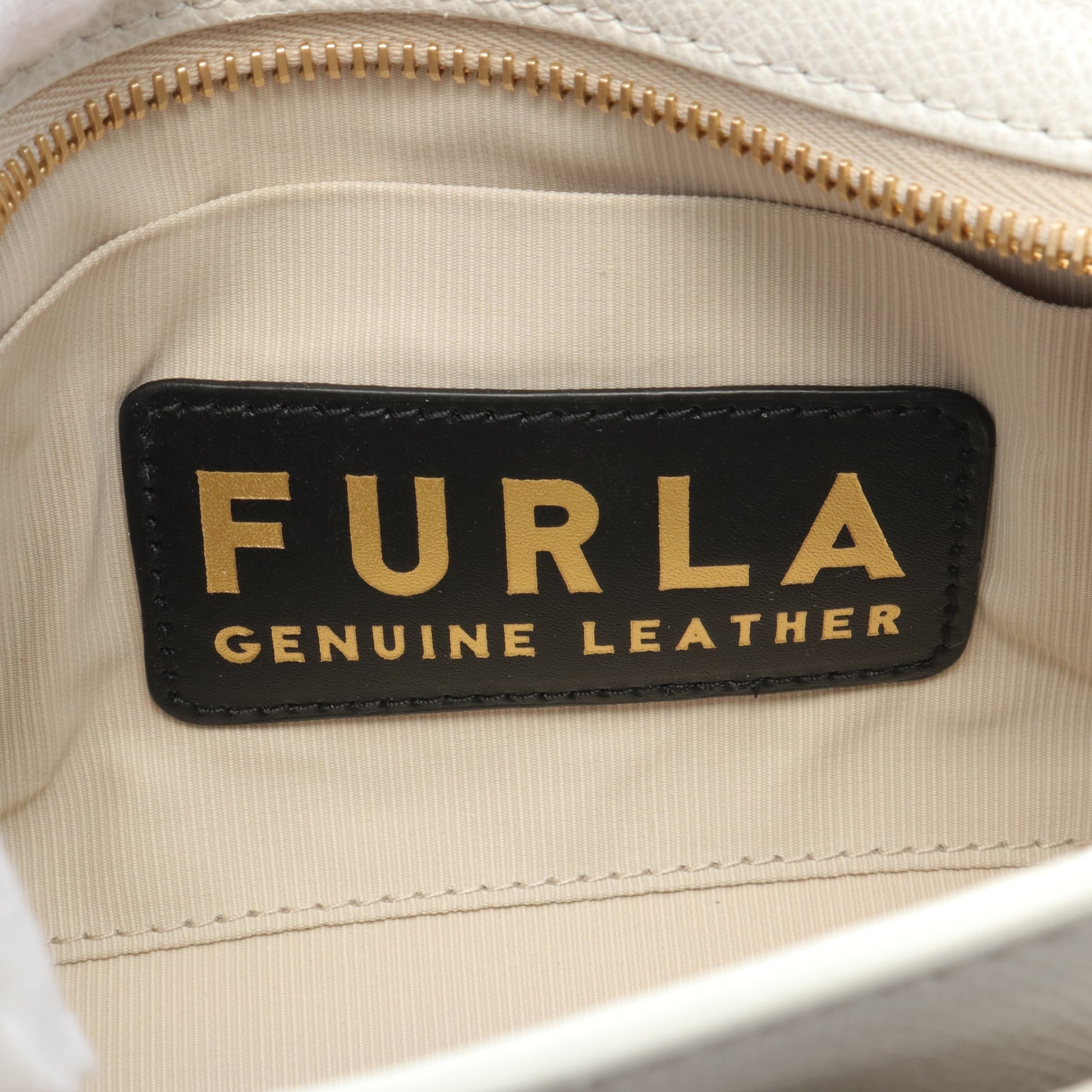 1927 ミニ クロスボディ ショルダーバッグ レザー オフホワイト フルラ バッグ FURLA