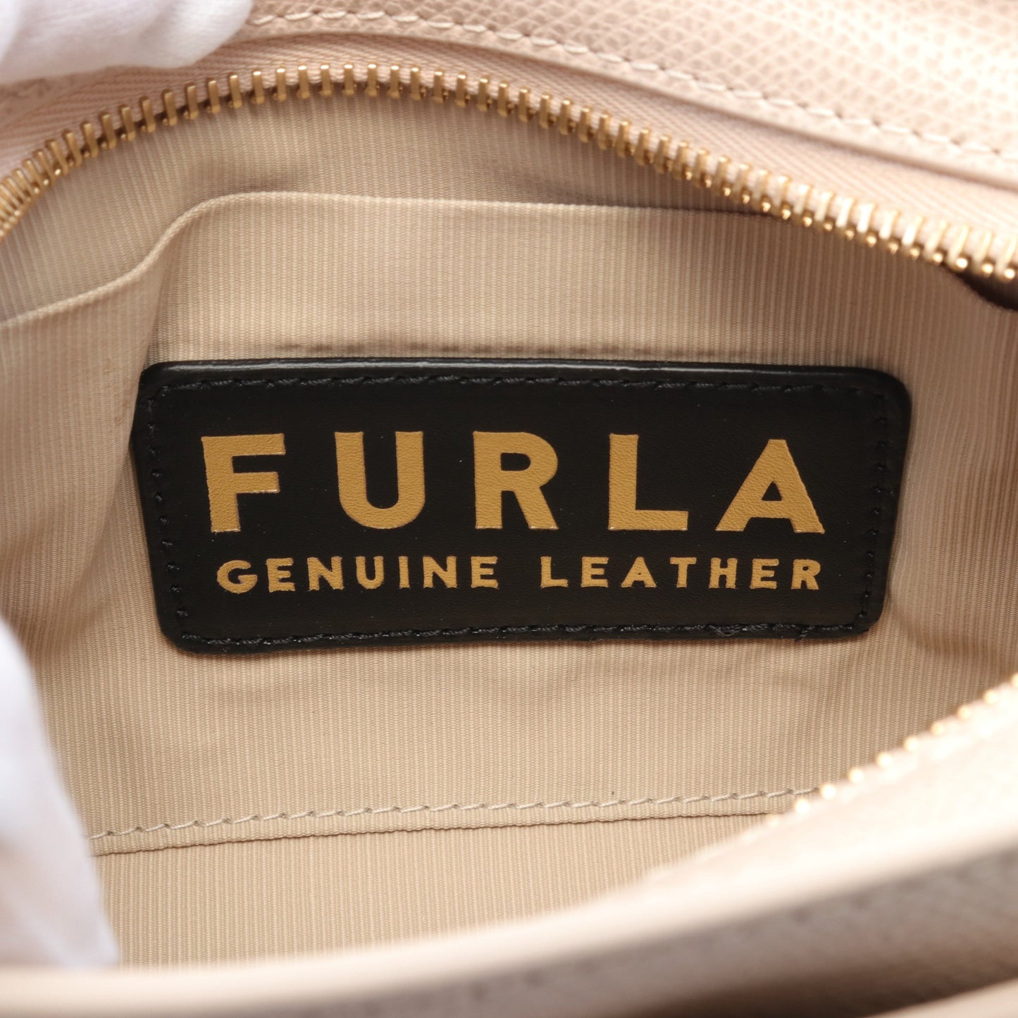 1927 ミニ クロスボディ ショルダーバッグ レザー ベージュ フルラ バッグ FURLA