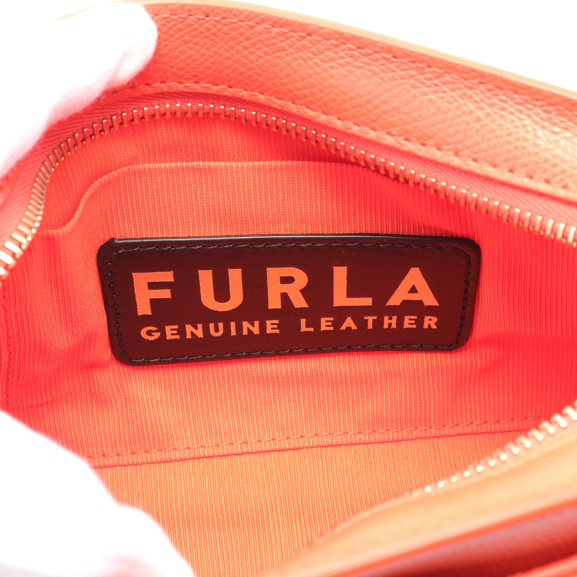 1927 ミニ クロスボディ ショルダーバッグ レザー オレンジ フルラ バッグ FURLA