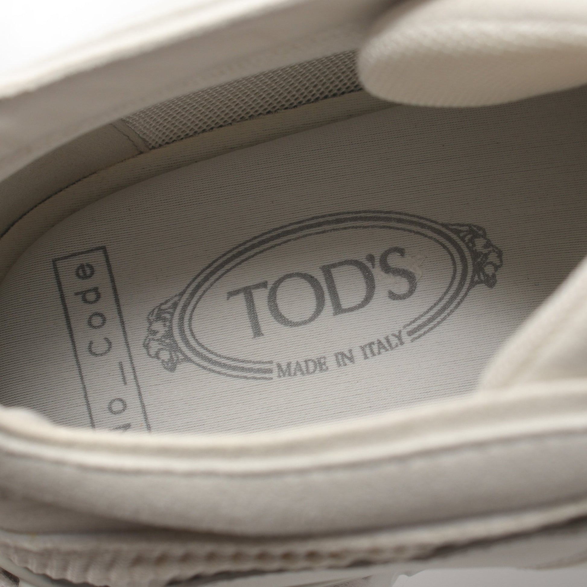 No_Code スニーカー ファブリック スエード ホワイト トッズ シューズ TOD'S