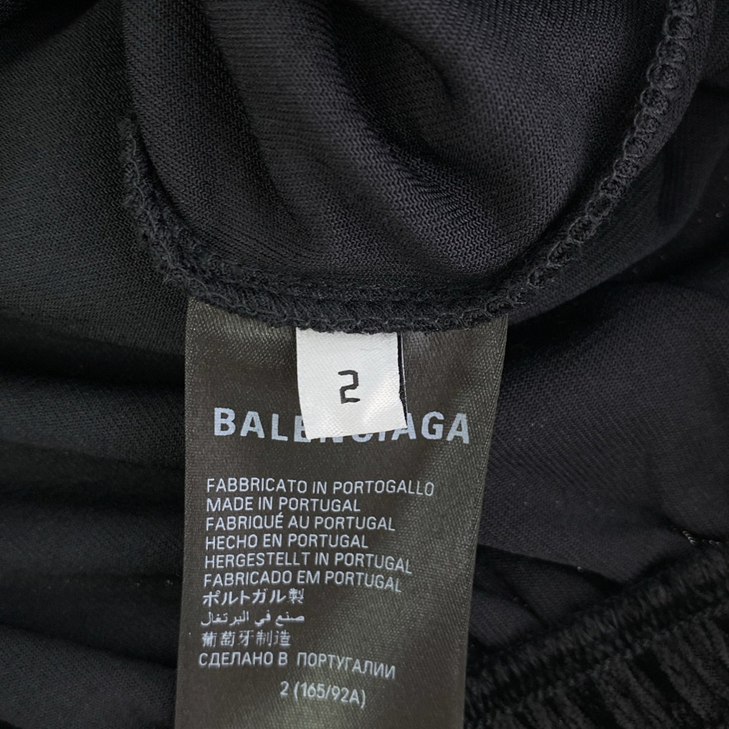 トレーナー パーカー ポリアミド ブラック バレンシアガ アウター BALENCIAGA