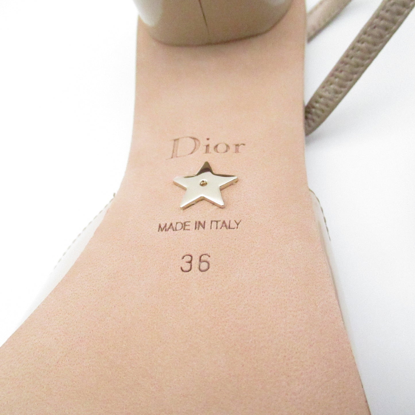 ヒール サンダル サンダル レザー ベージュ ディオール シューズ DIOR