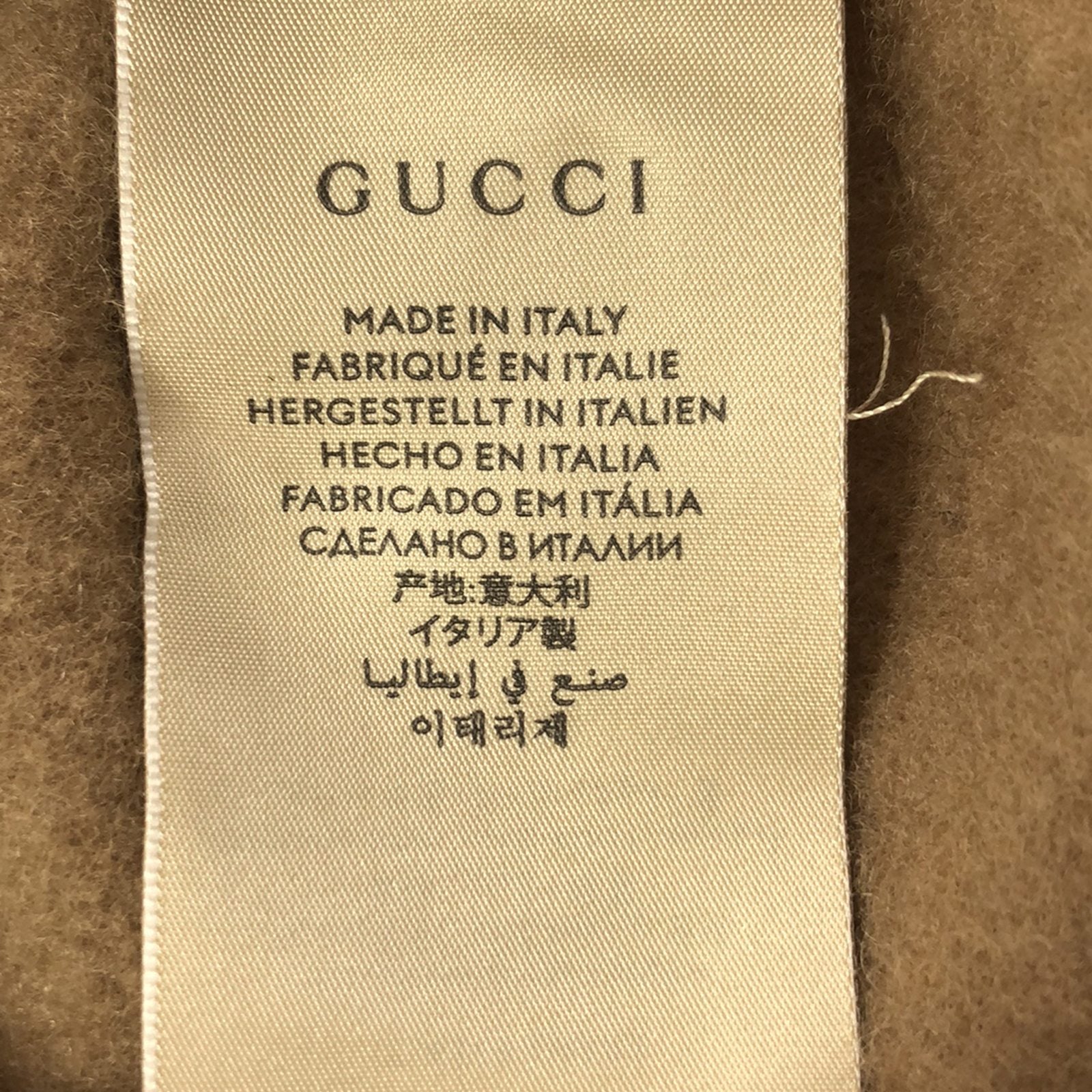 帽子 帽子 ウール ブラウン グッチ 財布・小物 GUCCI