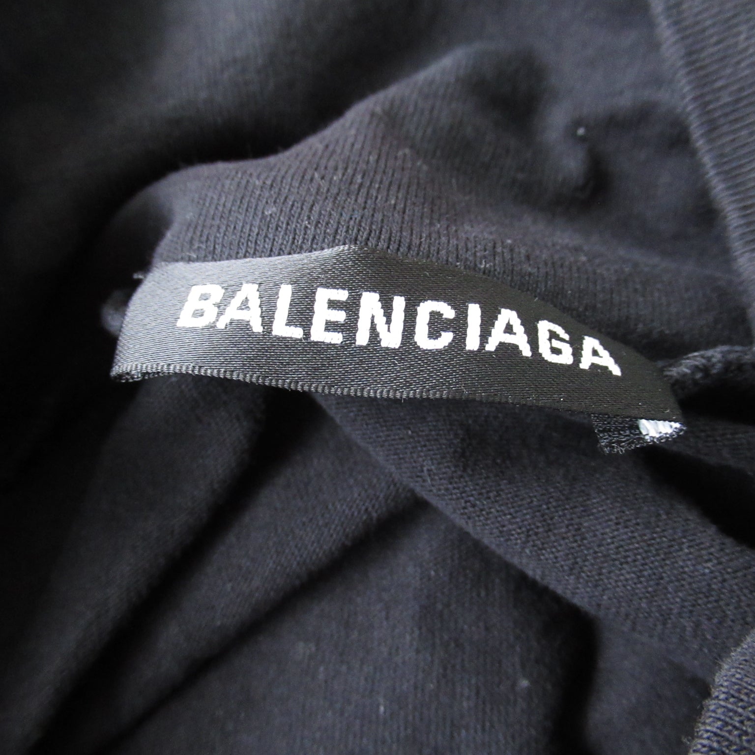 カットソー カットソー コットン ブラック バレンシアガ トップス BALENCIAGA