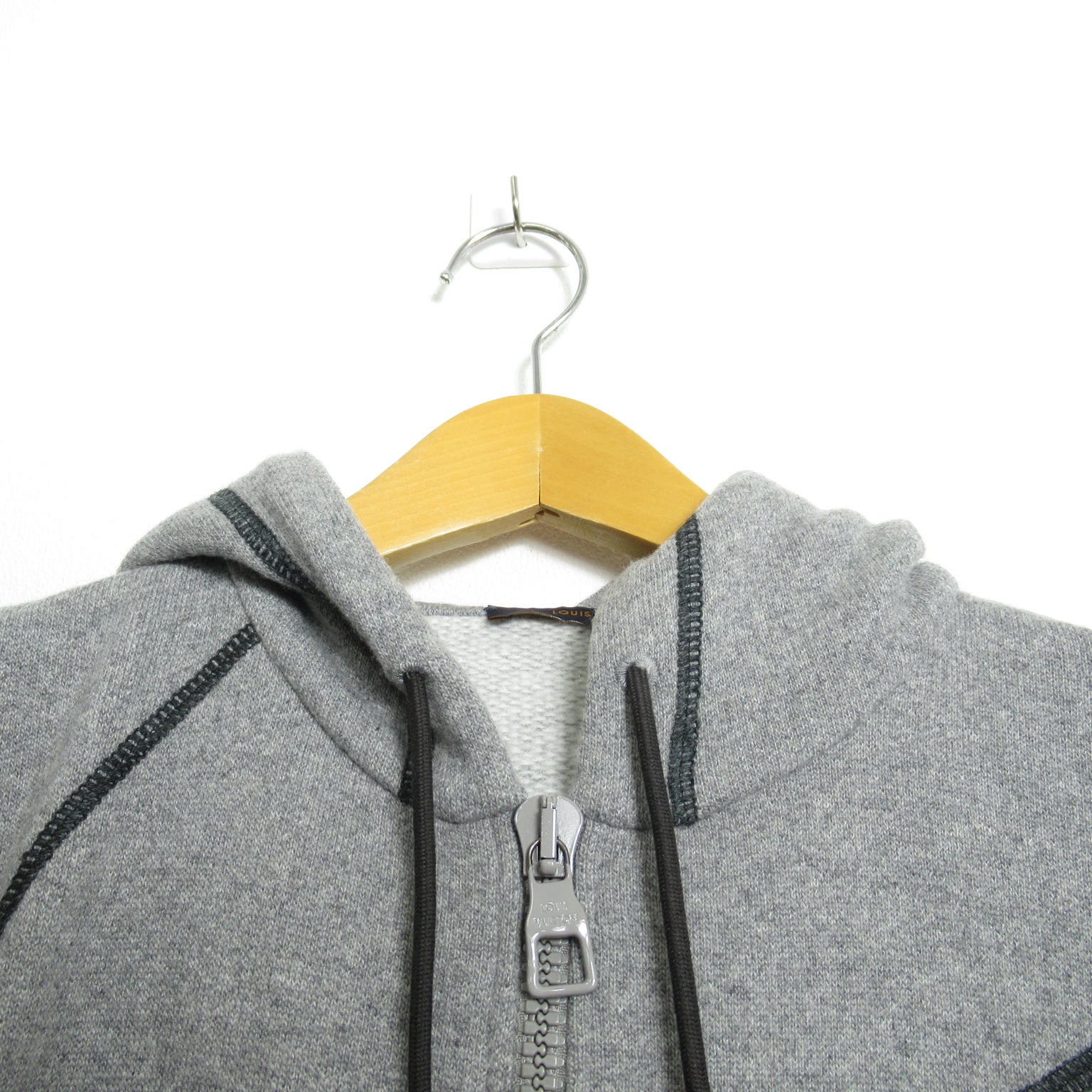パーカーニット ニット カシミヤ ウール グレー ルイヴィトン – RECLO