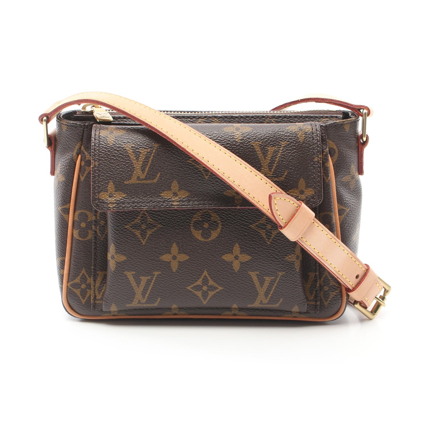 ヴィバシテPM モノグラム ショルダーバッグ PVC レザー ブラウン ルイヴィトン バッグ LOUIS VUITTON