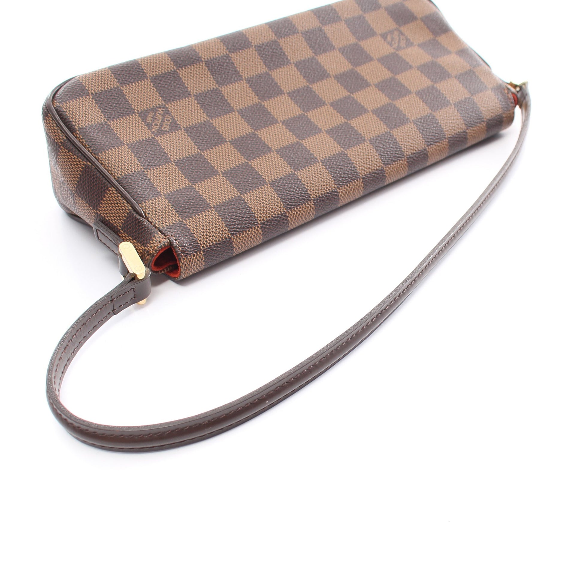 レコレータ ダミエエベヌ ハンドバッグ PVC レザー ブラウン ルイヴィトン バッグ LOUIS VUITTON