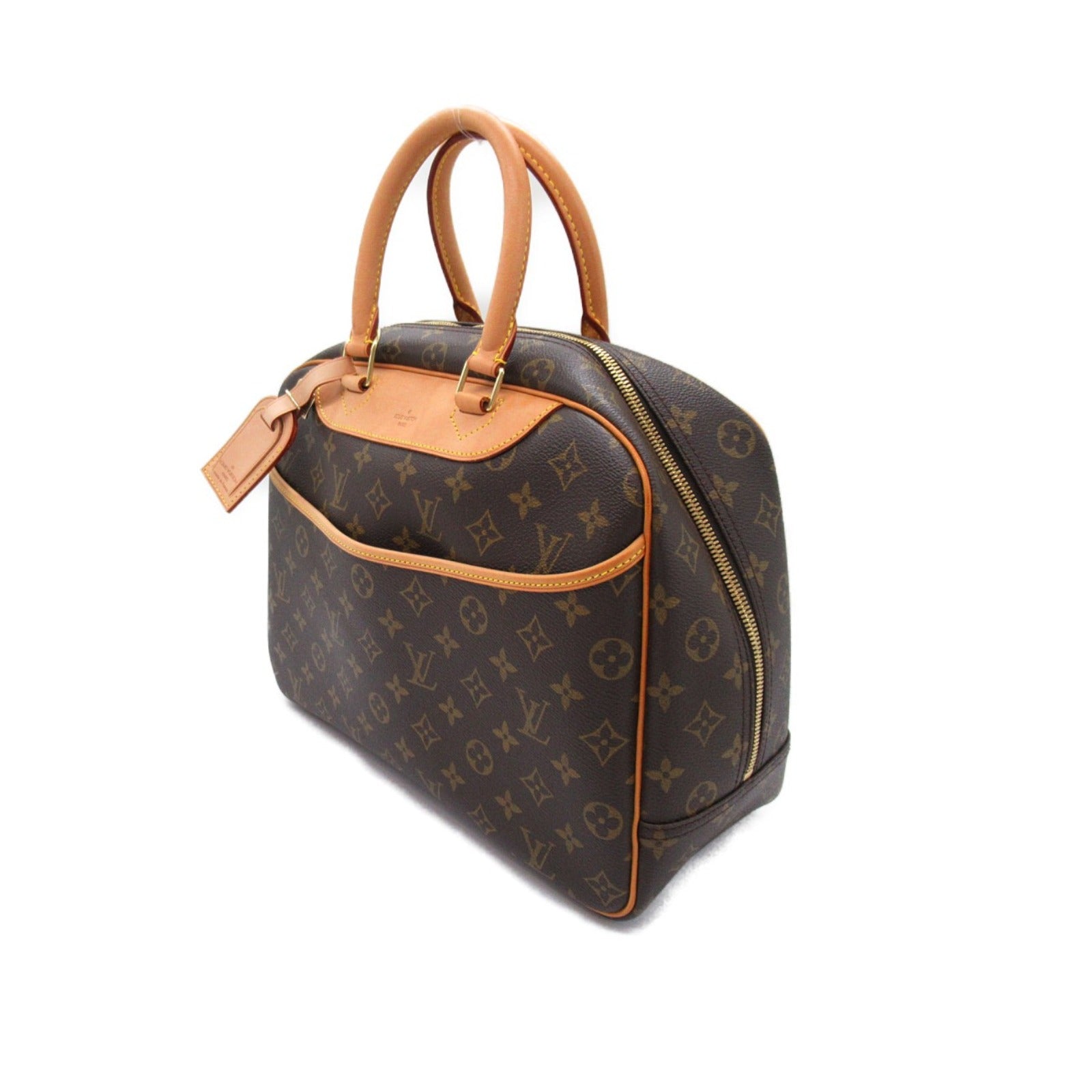 ドーヴィル ハンドバッグ ハンドバッグ PVCコーティングキャンバス モノグラム ブラウン ルイヴィトン バッグ LOUIS VUITTON