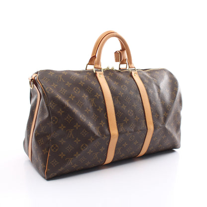 キーポル バンドリエール50 モノグラム ボストンバッグ PVC レザー ブラウン 2WAY ルイヴィトン バッグ LOUIS VUITTON