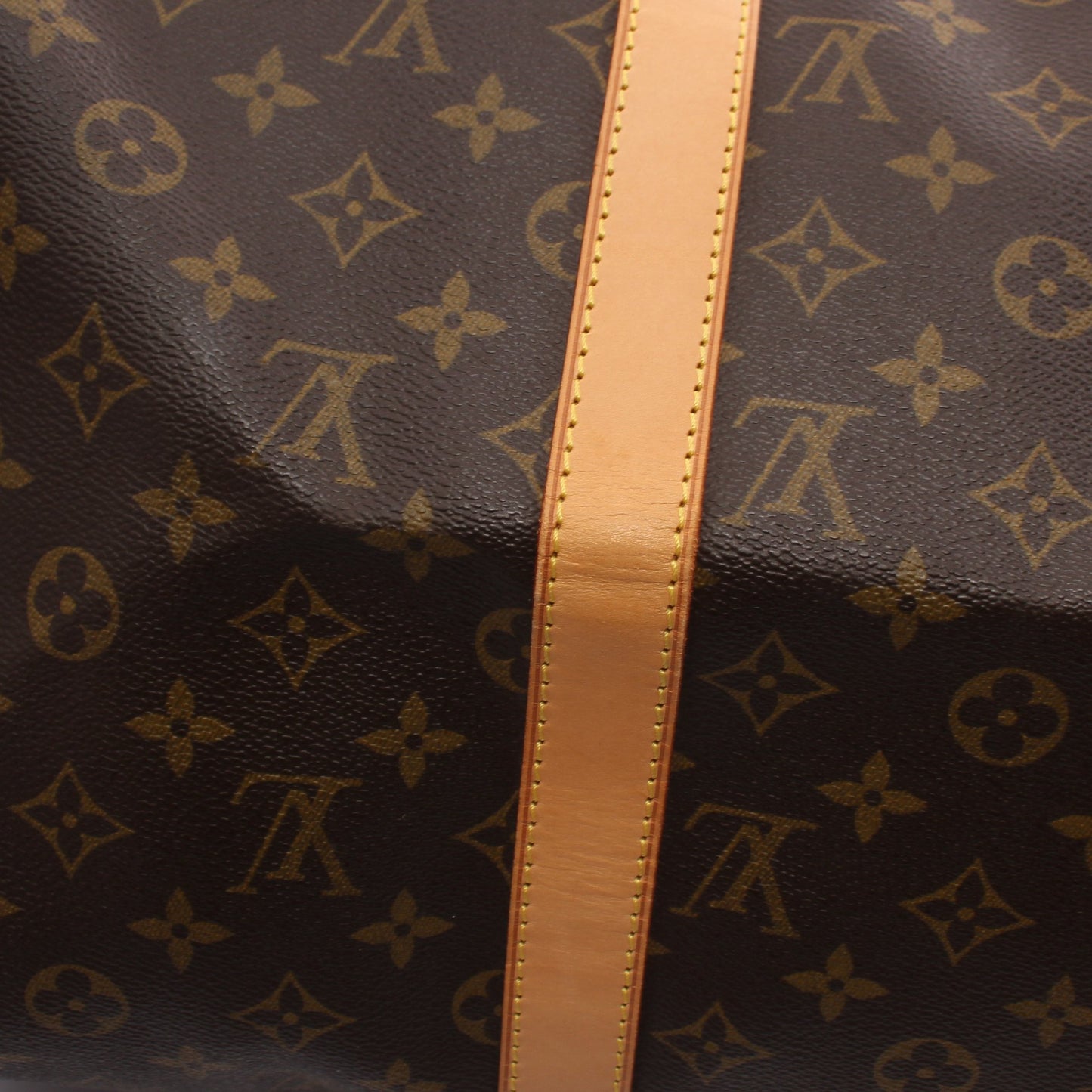 キーポル バンドリエール50 モノグラム ボストンバッグ PVC レザー ブラウン 2WAY ルイヴィトン バッグ LOUIS VUITTON