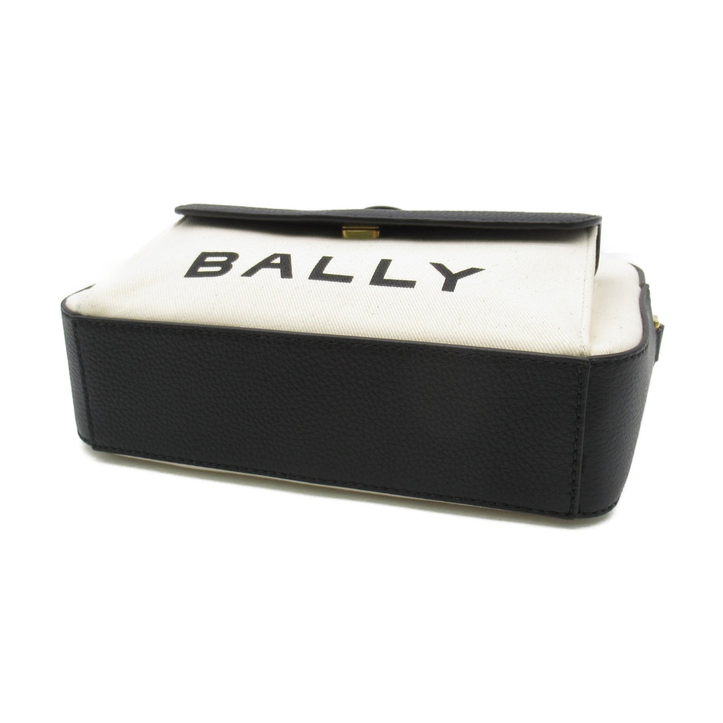 ショルダーバッグ BAR DANIEL ショルダーバッグ ファブリック レザー アイボリー ブラック バリー バッグ BALLY