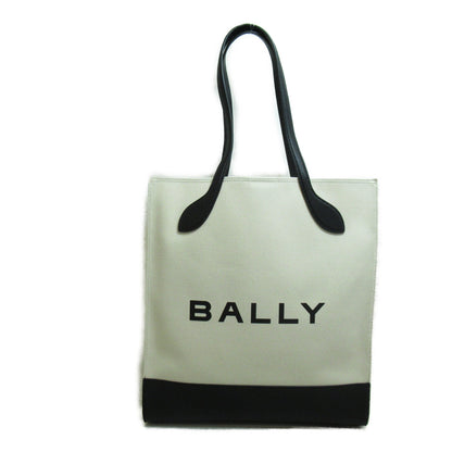 トートバッグ BAR KEEP ON NS ハンドバッグ トートバッグ ファブリック レザー アイボリー ブラック バリー バッグ BALLY