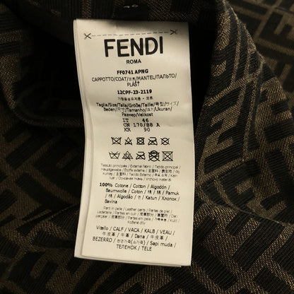 トレンチコート トレンチコート コットン ベージュ フェンディ アウター FENDI