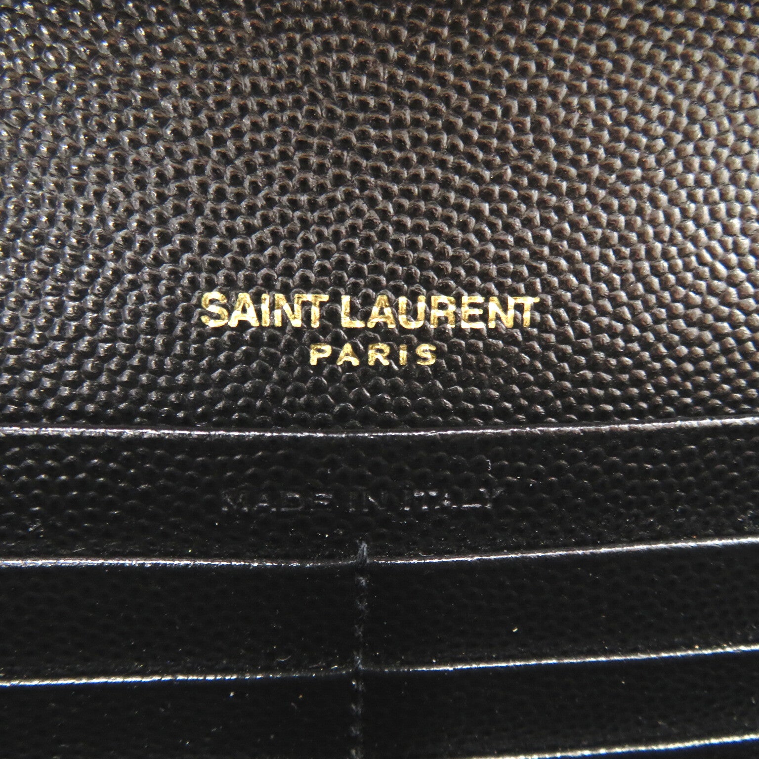 カサンドラ クラシック チェーンウォレット ショルダーバッグ レザー ブラック イヴサンローラン バッグ YVES SAINT LAURENT