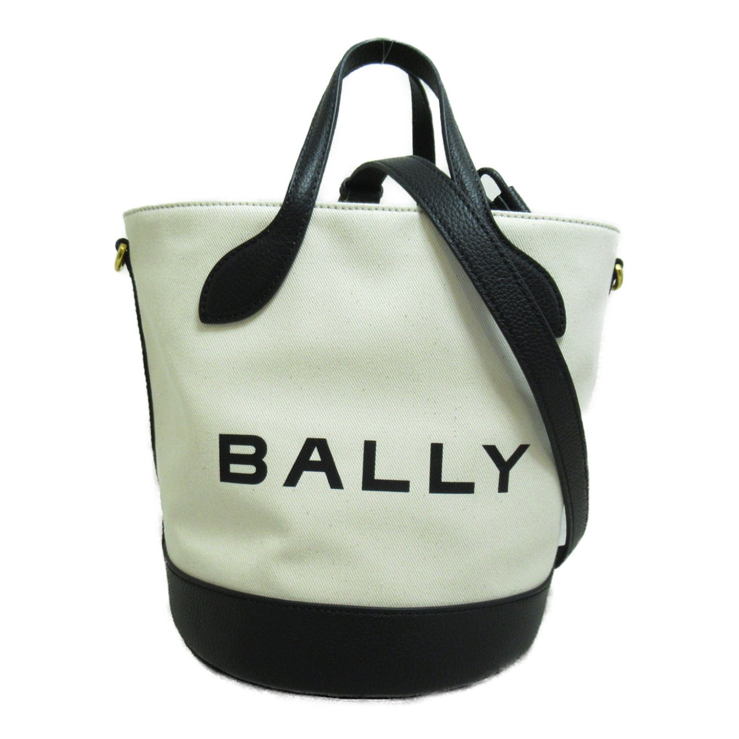 2wayショルダーバッグ BAR 8 HOURS ショルダーバッグ ファブリック レザー アイボリー ブラック バリー バッグ BALLY