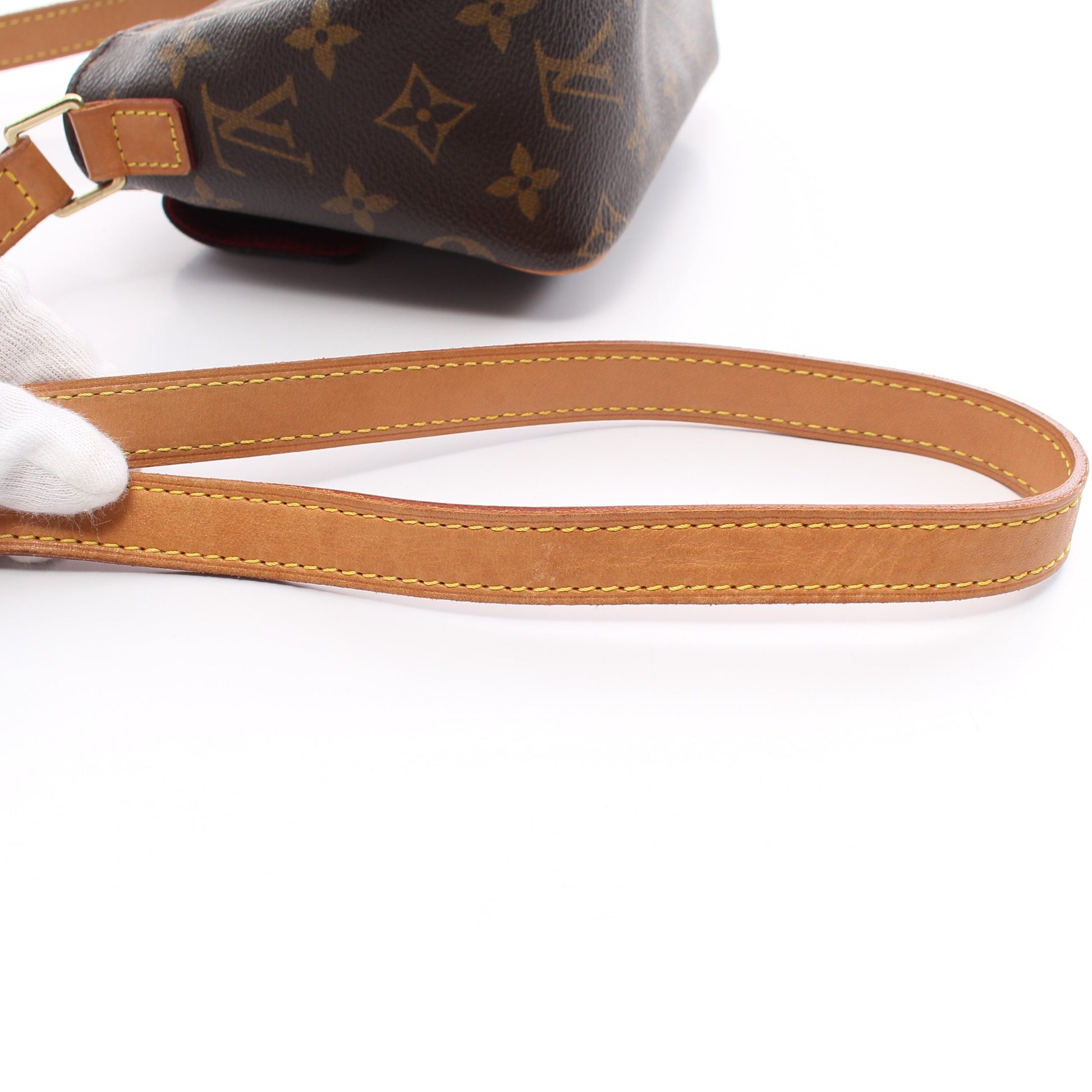 ヴィバシテPM モノグラム ショルダーバッグ PVC レザー ブラウン ルイヴィトン バッグ LOUIS VUITTON