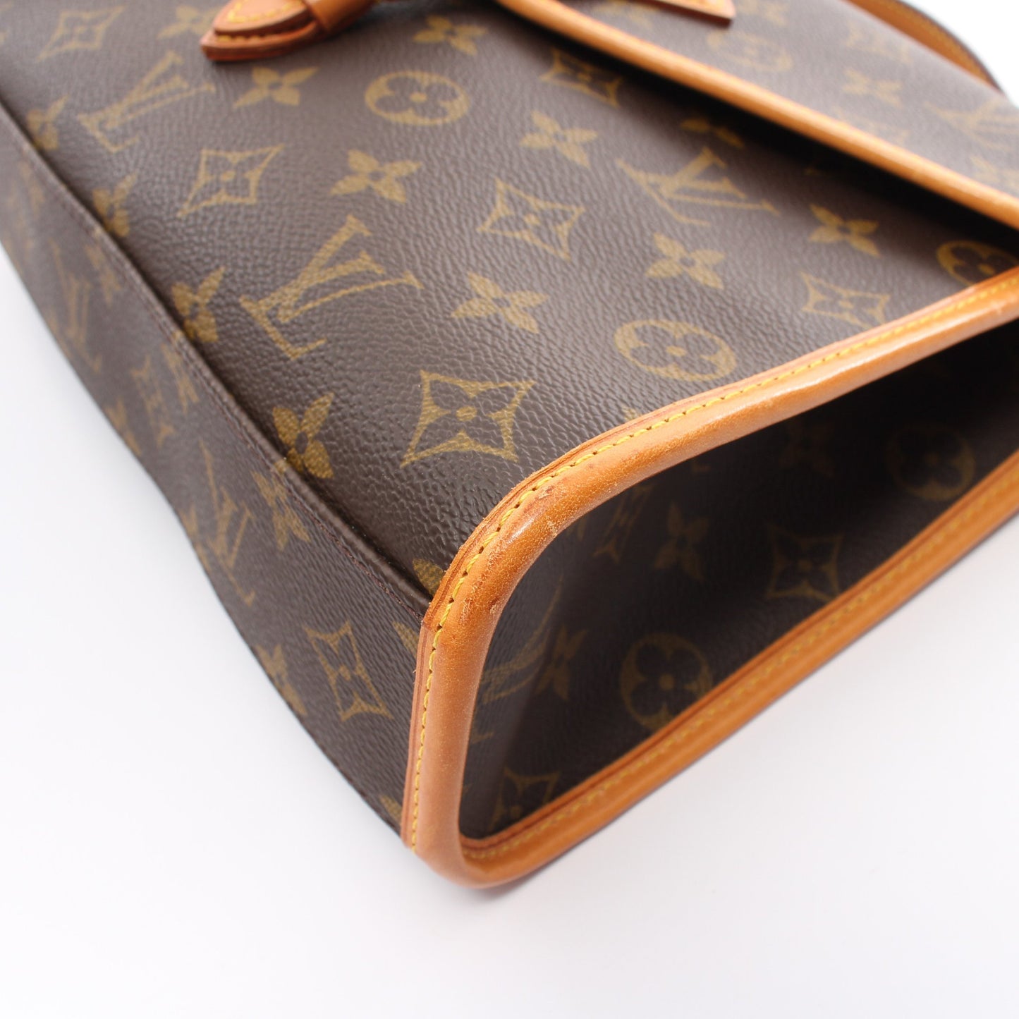 ベルエア モノグラム ハンドバッグ PVC レザー ブラウン 2WAY ルイヴィトン バッグ LOUIS VUITTON