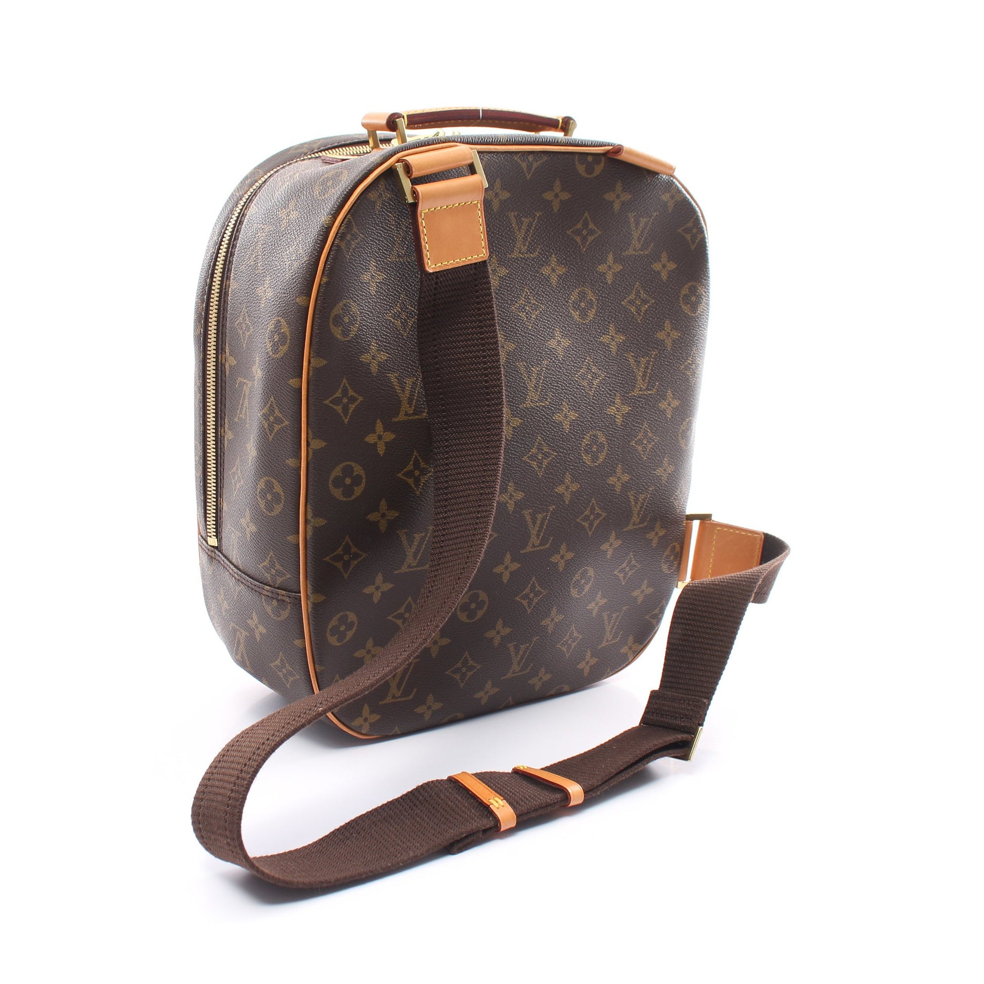 パックオール サックアド モノグラム ハンドバッグ PVC レザー ブラウン 3WAY ルイヴィトン バッグ LOUIS VUITTON