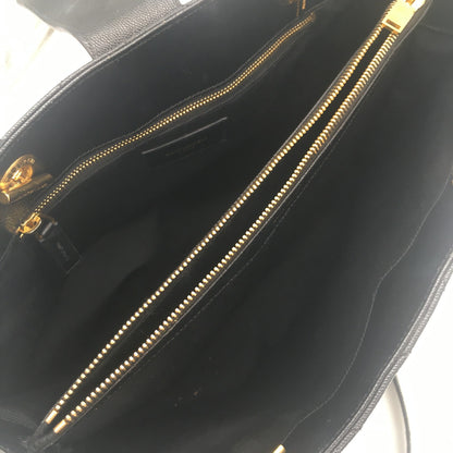 チェーントート ショルダーバッグ レザー ブラック サンローラン バッグ Saint Laurent